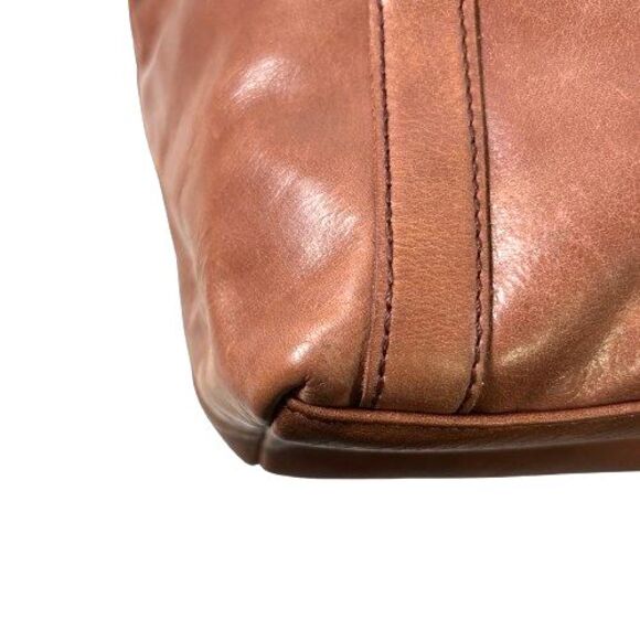 The Sak Sierra Brown Tooled Leather Shopper Tote Shoulder Bag Purse w/Tassel - Picture 13 of 16